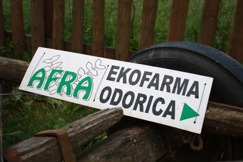 Smer na ekofarmu Odorica