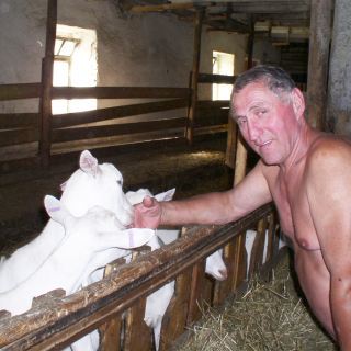 pán Špatný s kozou