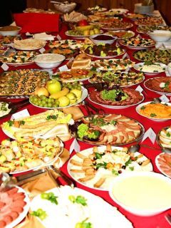 Vegetariansky ples - švédsky stôl